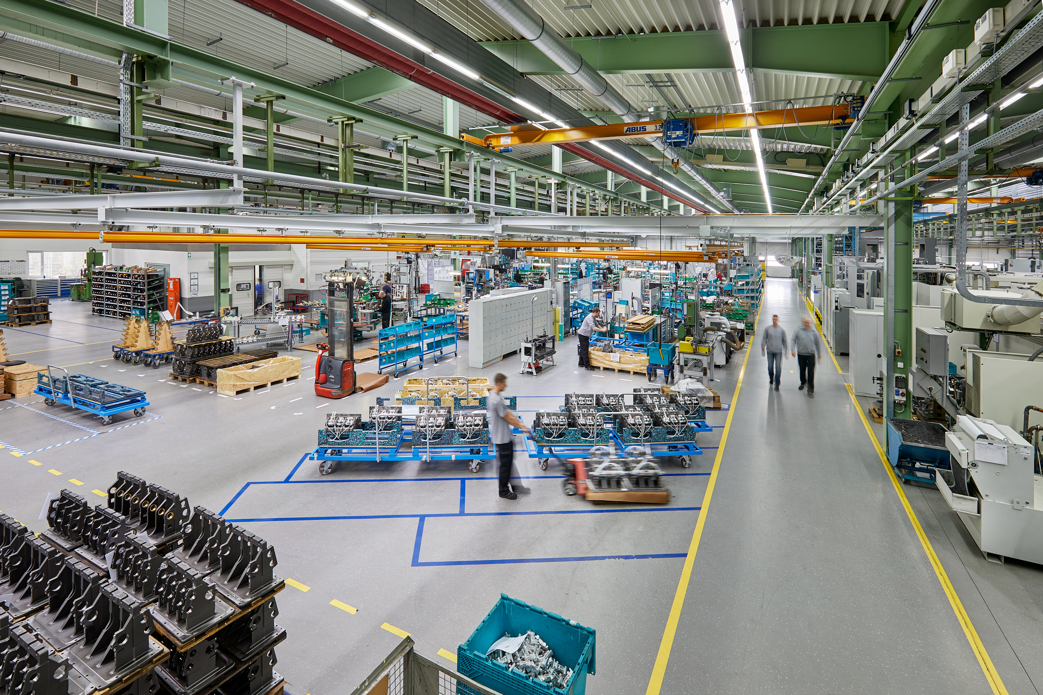 Karl Mayer textile machinery production hall